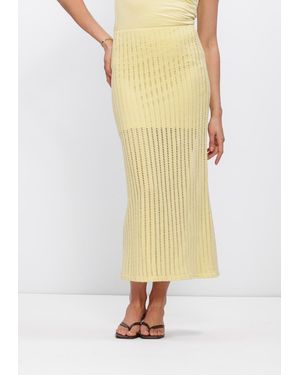 EDITED Damen Röcke Suki Skirt - Gelb