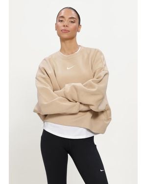 Nike Damen Pullover & Cardigans Sportswear Phoenix Fleece - Natur