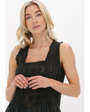 Leon & Harper Midikleid Respect Tc160 Brode - Schwarz