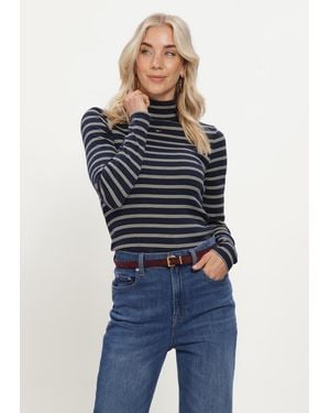Tommy Hilfiger Damen Pullover & Cardigans Tjw Essential Mock Neck - Blau