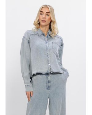 Simplee Damen Blusen Blouse - Blau