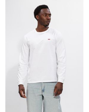 Levi's Herren Polos & T-Shirts Ls Original Hm Tee - Weiß