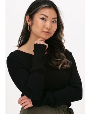 Object Top Objharriet L/S Knit Pullover Damen - Schwarz