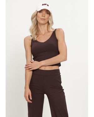 Aim'n Damen Tops & T-Shirts Sense Bralette - Braun