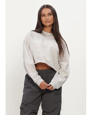 Alix The Label Damen Pullover & Cardigans Ladies Knitted Back Print Sweater - Weiß