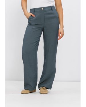 Object Damen Hosen Objrini Mw Lo Wide Pant - Blau