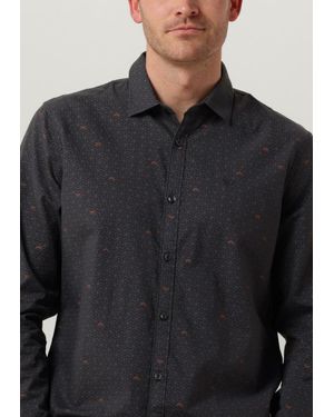 PME LEGEND Casual-oberhemd Long Sleeve Shirt Print On Ctn Slub - Schwarz