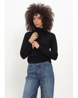 Silvian Heach Damen Pullover & Cardigans Sweater Turtleneck Recik - Blau