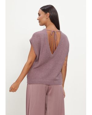 Dante6 Damen Tops & T-Shirts Enoha Open Back Sweater - Lila