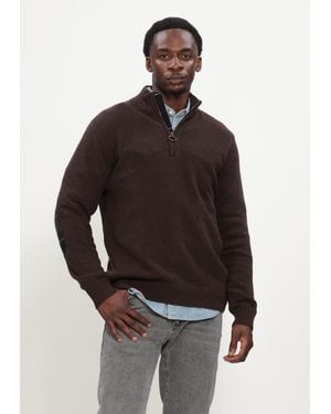 Barbour Herren Pullover & Cardigans Holden Half Zip Knitted Jumper Knitwear - Mehrfarbig