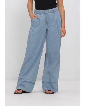 ROUGE EDIT Damen Hosen Roufrancie Mae Rw Wf F/L - Blau