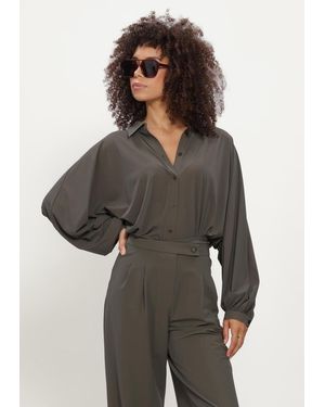 JAPANTKY Damen Blusen Iwai - Grau