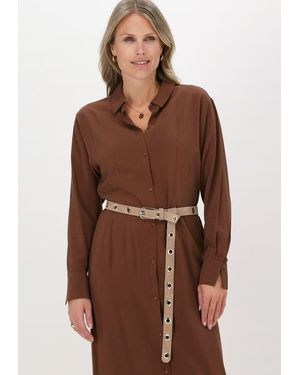 Another Label Maxikleid Sjoroer Dress L/s - Braun