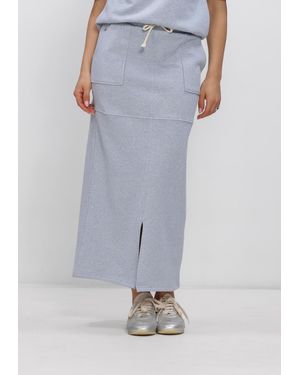 Nukus Damen Röcke Maartje Skirt Lurex - Grau
