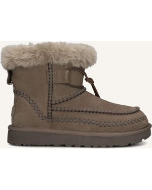UGG Damen Stiefel Classic Mini Alpine - Schwarz