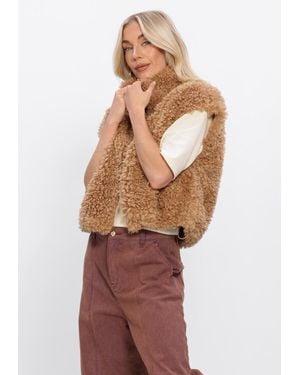 Studio Amaya Damen Blazers Sira Gilet - Natur