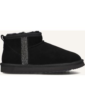 Lina Locchi Damen Stiefel Extreme Glitter Low - Schwarz