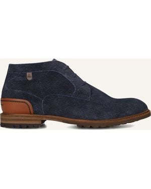 Floris Van Bommel Herren Schnürschuhe Sfm-50159 Crepi - Blau