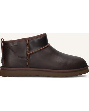 UGG Herren Stiefel Classic Ultr Mini Lthr - Schwarz