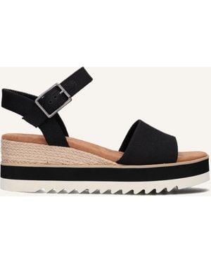 TOMS Damen Sandalen Diana - Schwarz