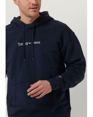 Tommy Hilfiger Sweatshirt Tjm Reg Linear Hoodie Herren - Blau