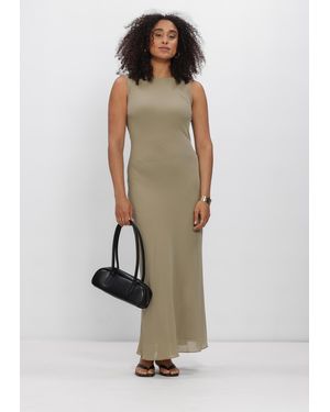 Envii Damen Kleider Ensydney Sl Dress 7126 - Natur
