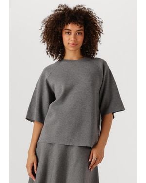 Object Damen Pullover & Cardigans Objreynard 2/4 Knit Pullover - Grau