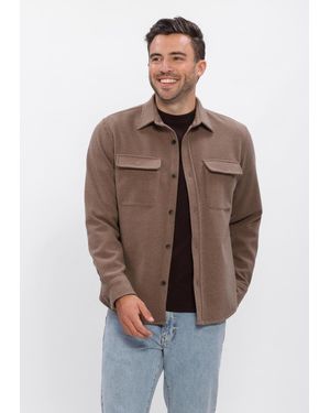 Dstrezzed Herren Overshirts Ds_Ulrik - Braun