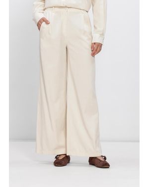 Simplee Damen Hosen Trouser - Natur