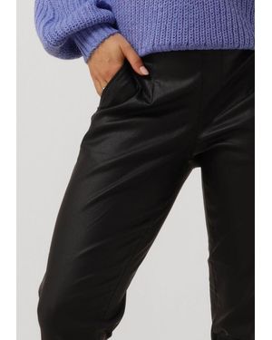 Object Hose Objbelle Lisa Coated Pant Noos - Schwarz