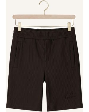 MALELIONS Jungen Hosen Horizon Ribbed Shorts - Schwarz