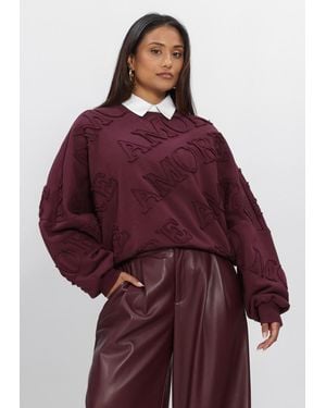 Amaya Amsterdam Damen Pullover & Cardigans Amour Sweater - Rot