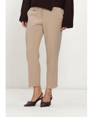 Cambio Damen Hosen Krystal Flap - Natur