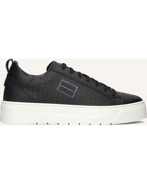 Antony Morato Herren Sneaker Leather Bold - Schwarz