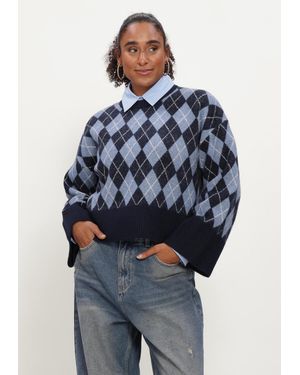 Notre-v Damen Pullover & Cardigans Nv-Ila - Blau