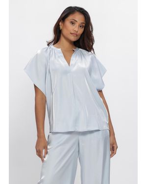 Nukus Damen Tops & T-Shirts Taylor Top Shiny - Weiß