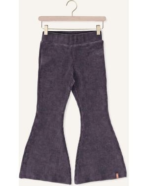Nixnut Mädchen Hosen Basic Flared - Blau
