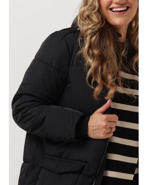 Object Wattierte Jack Objzhanna L/S Long Jacket Noos Damen - Schwarz