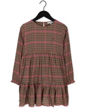 Tommy Hilfiger Minikleid Preppy Check Dress L/S Mädchen - Braun
