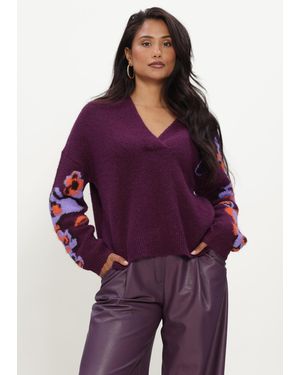 Caroline Biss Damen Pullover & Cardigans 4263 - Lila