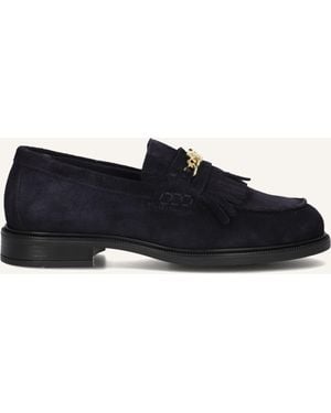 Tommy Hilfiger Damen Loafer Th Chain Fringe Suede Loafer - Schwarz