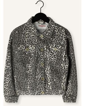 Vingino Mädchen Jacken Tori Leopard - Grau