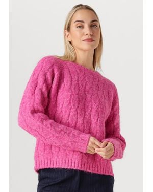 Ydence Damen Pullover & Cardigans Knitted Sweater Fiene - Pink