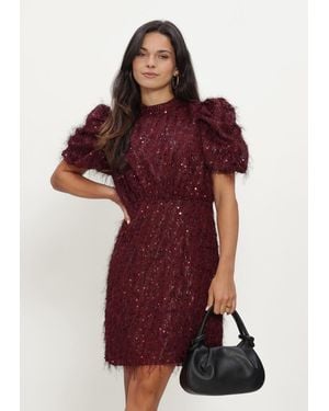 Y.A.S Damen Kleider Yasilza 2/4 Sequin Dress - Rot