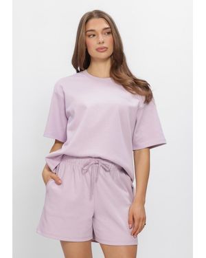 Modström Damen Tops & T-Shirts Aifamd Ss Sweat - Pink