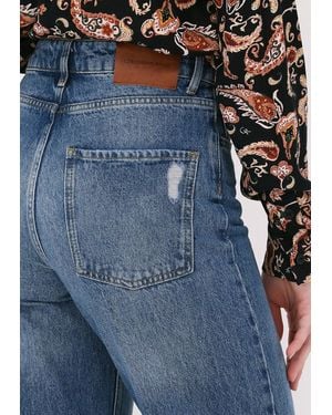 Colourful Rebel Wide Jeans Gaia Hight Rise Wide Leg Denim Pants - Blau