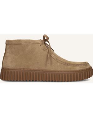 Clarks Herren Schnürschuhe Torhill Hi - Schwarz
