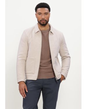 Cast Iron Herren Jacken Short Jacket Twool Smart Jacket - Natur