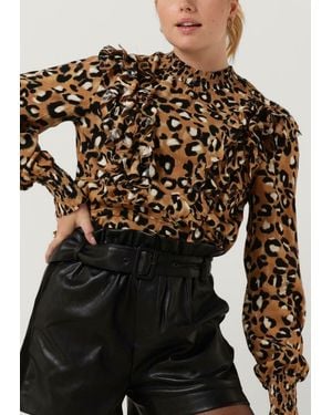 Colourful Rebel Bluse Bina Boho Ruffle Blouse - Schwarz