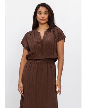 Dante6 Damen Blusen Rover Detailed Top - Braun